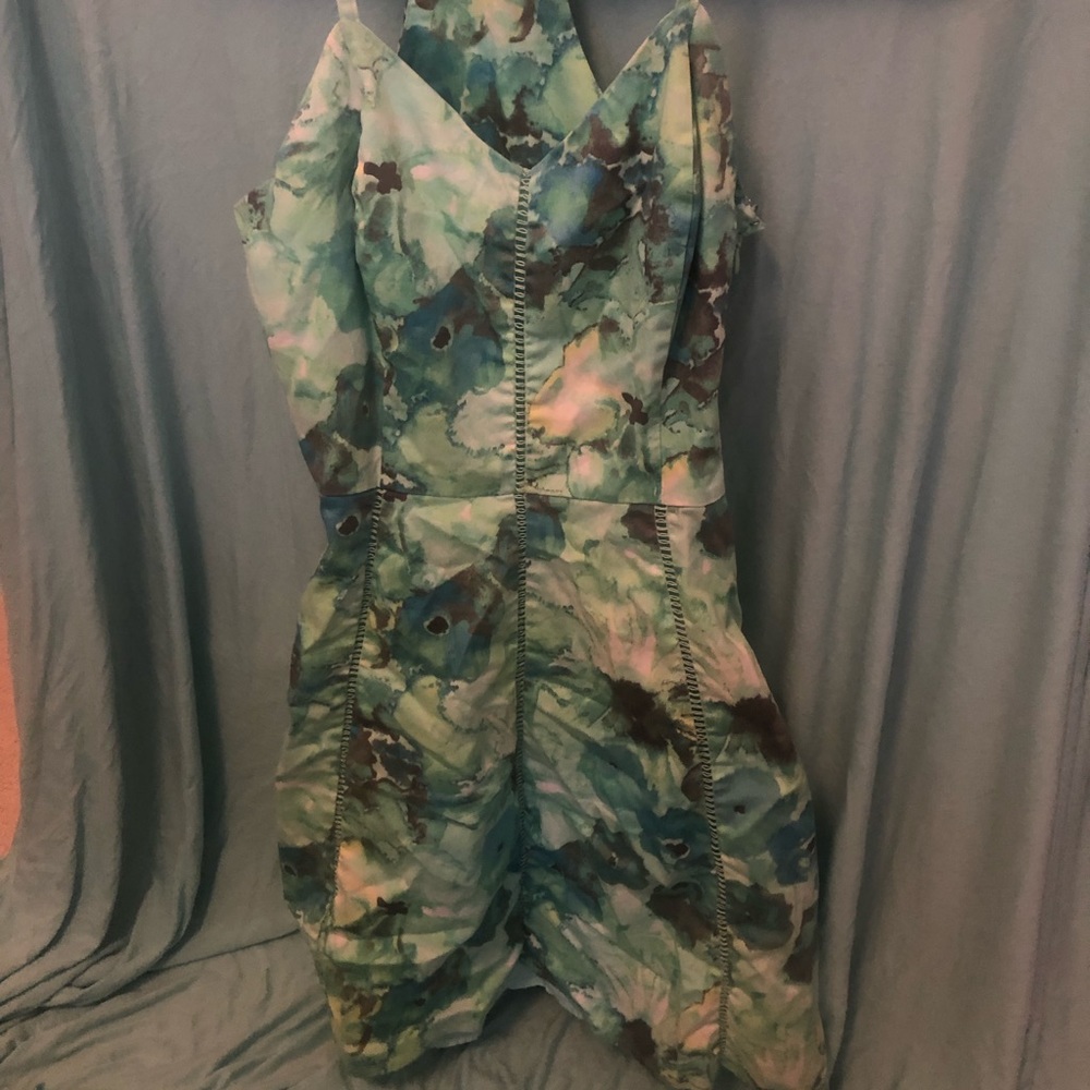 Candies size 3 green mini dress